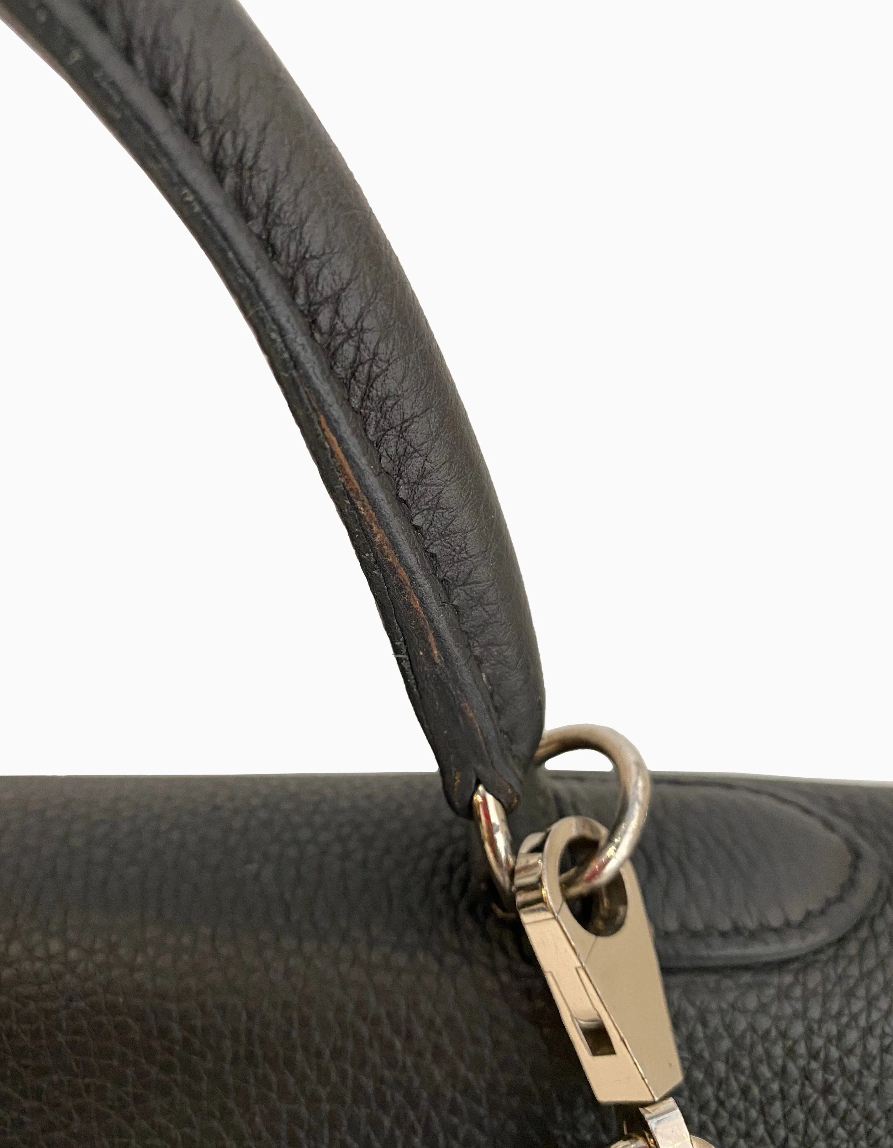 Hermes 35cm Black Togo Leather Kelly Bag PHW