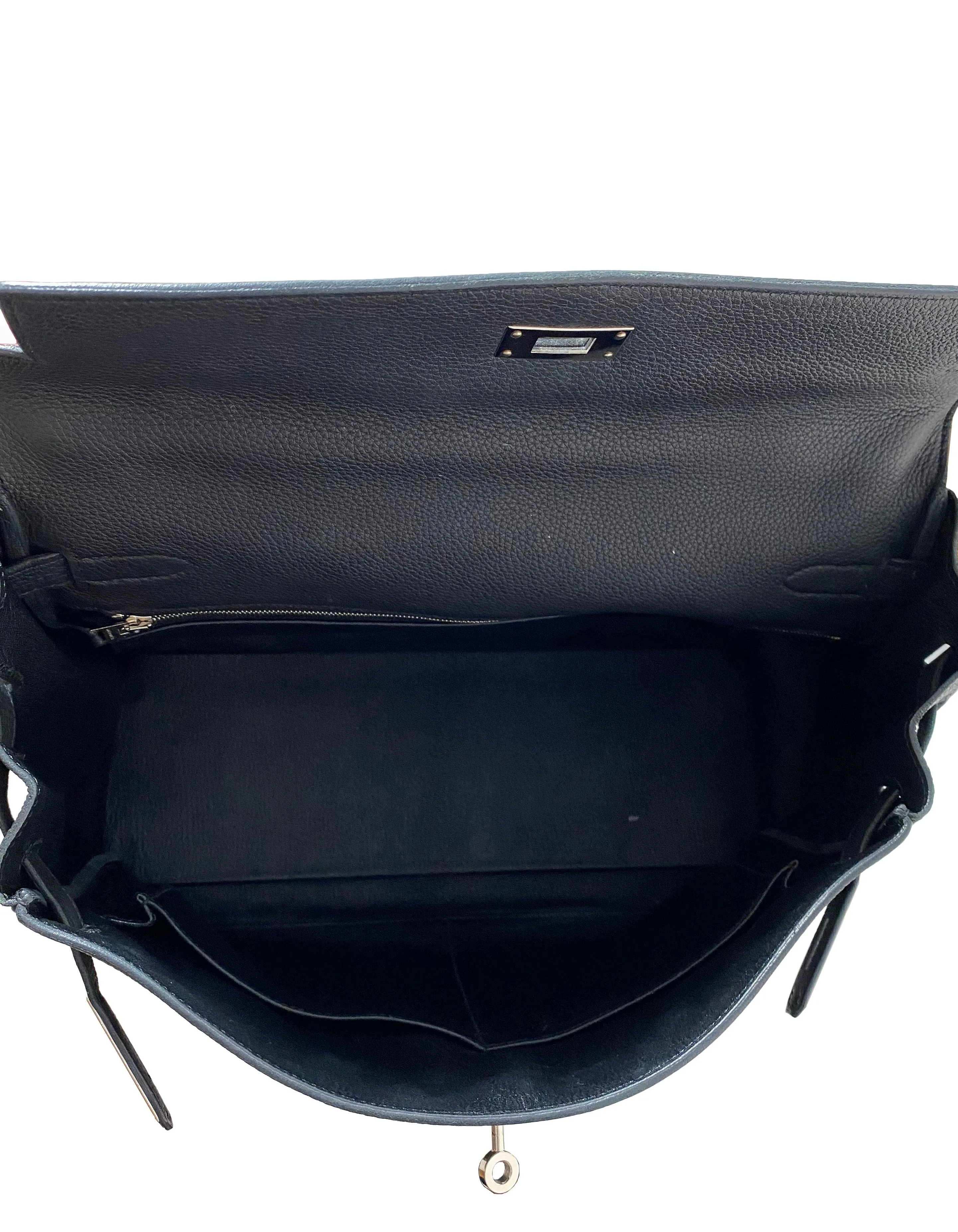 Hermes 35cm Black Togo Leather Kelly Bag PHW