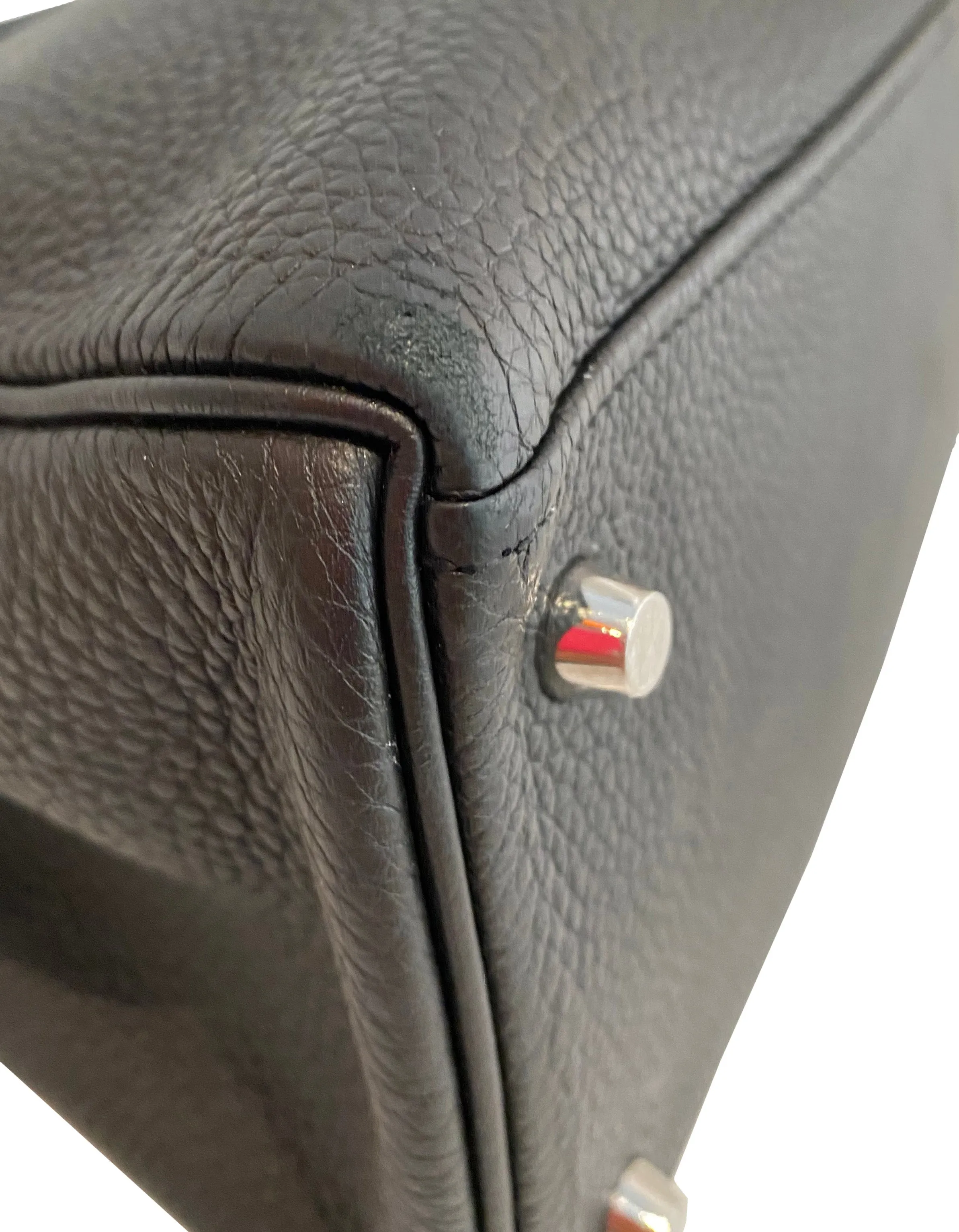 Hermes 35cm Black Togo Leather Kelly Bag PHW