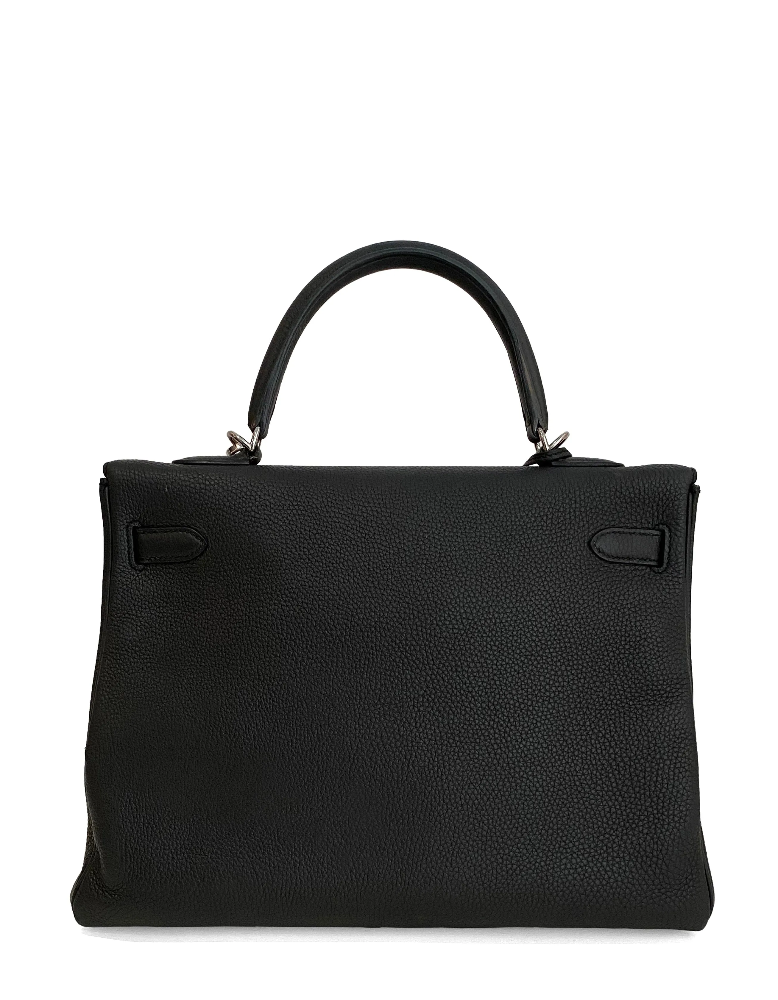 Hermes 35cm Black Togo Leather Kelly Bag PHW