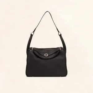 Hermes | Black Clemence Medium Lindy | 30