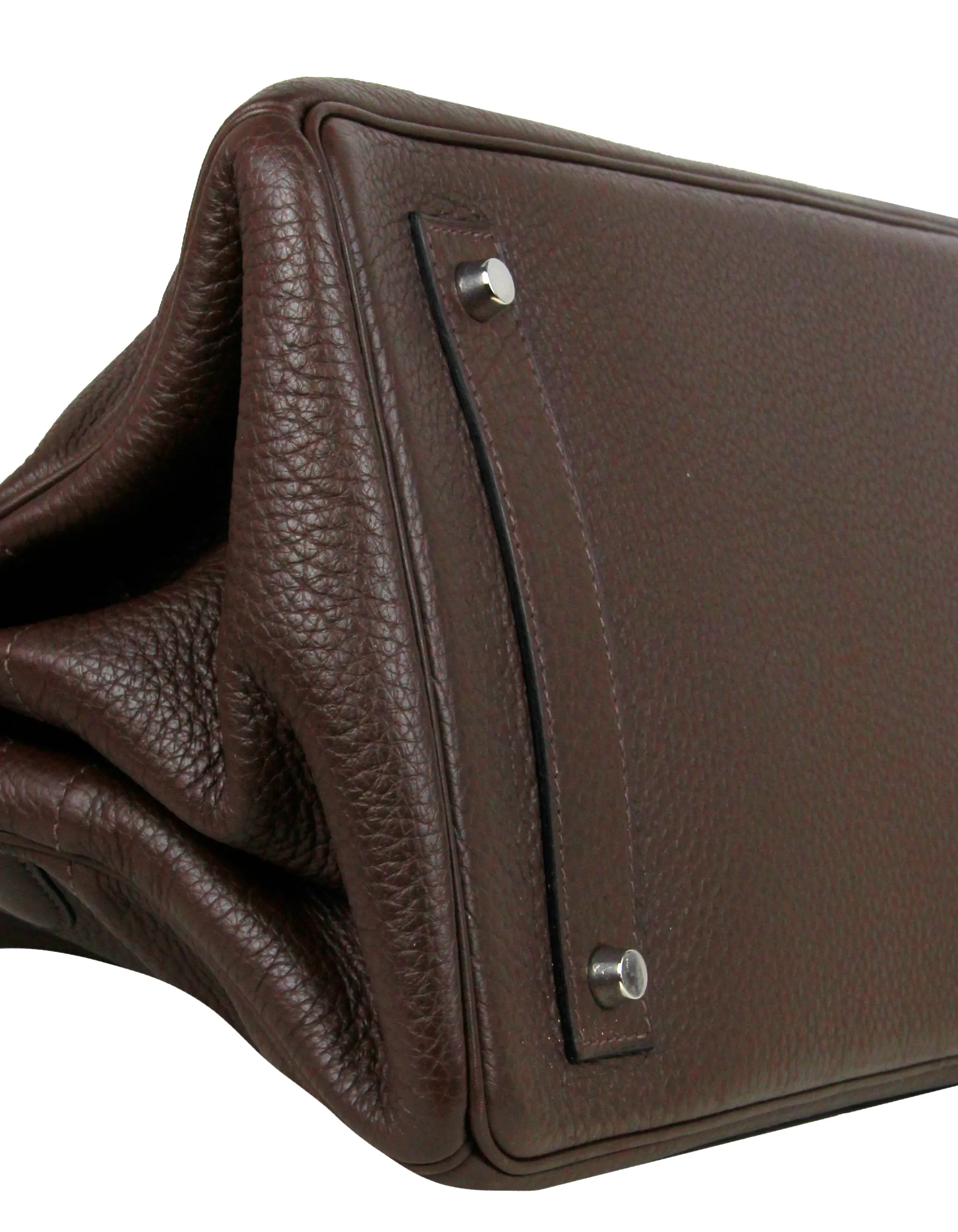 Hermes Brown Taurillon Clemence JPG Shoulder Birkin 42