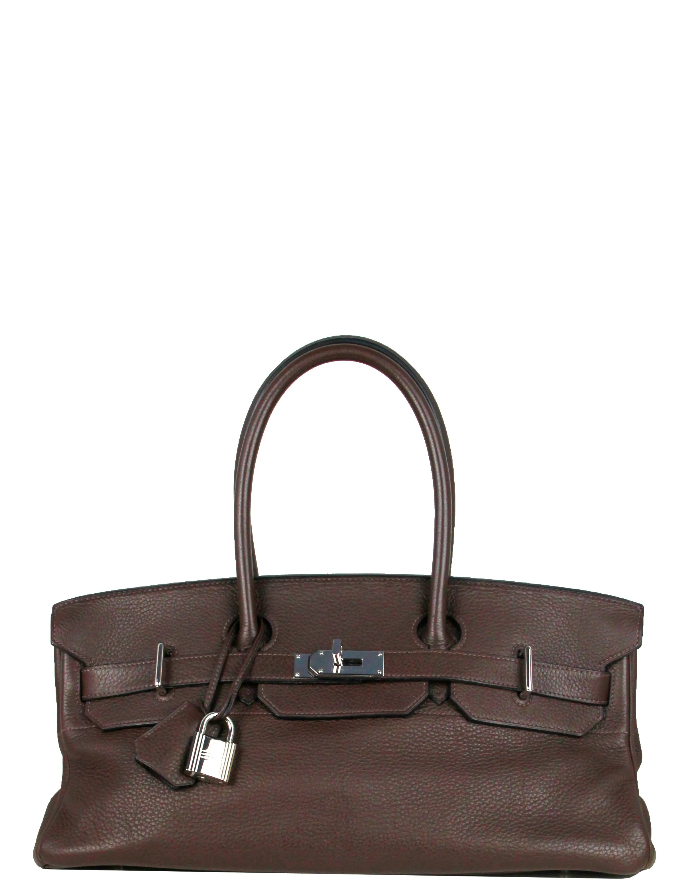Hermes Brown Taurillon Clemence JPG Shoulder Birkin 42