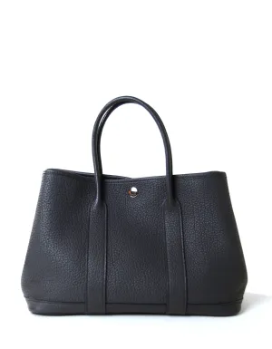 Hermes Dark Grey Negonda Leather Garden Party 30 TPM Bag