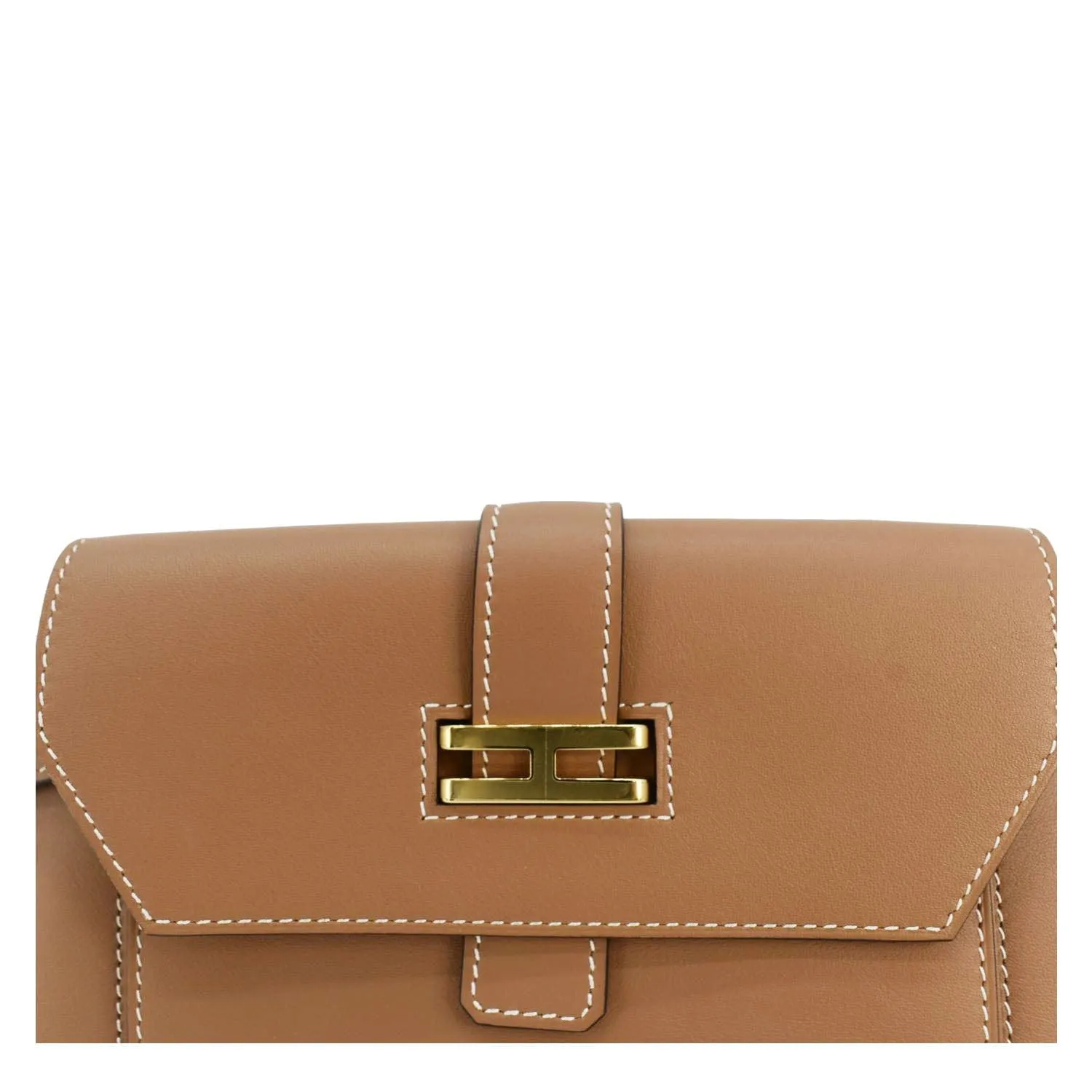 HERMES Elan Leather Pocket Belt Bag Brown