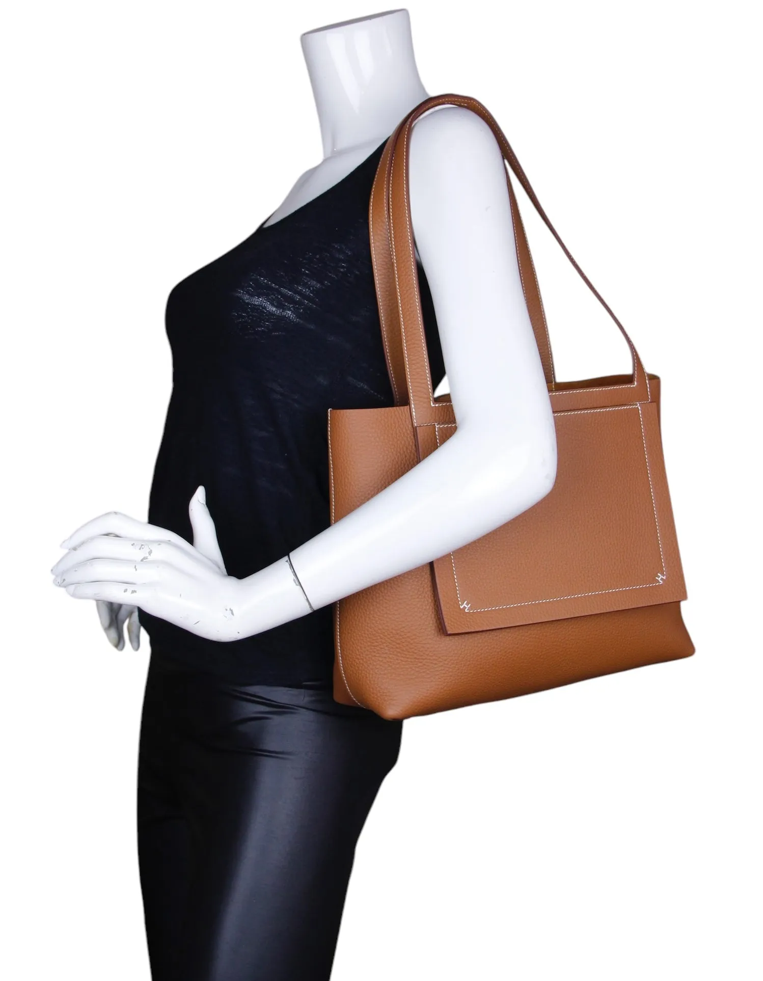 Hermes Gold Clemence Cabasellier 31 Tote