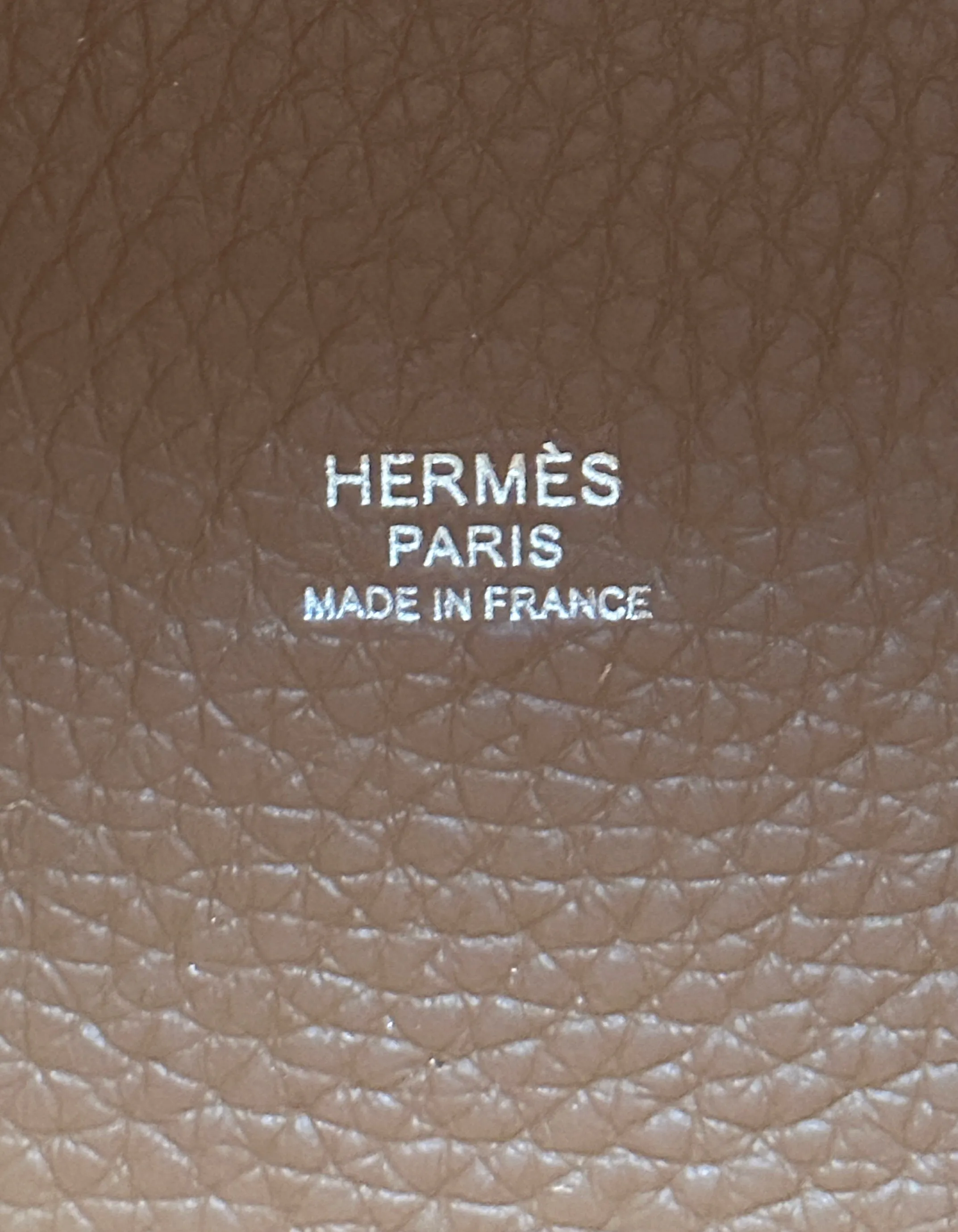 Hermes Gold Tan Taurillon Clemence Leather Picotin Lock 18 PM Bag