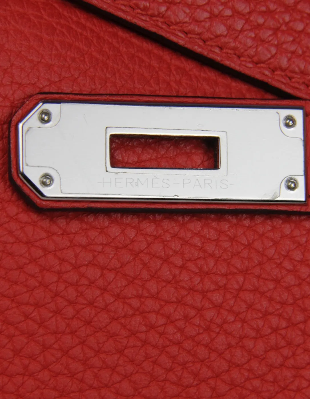 Hermes Red Togo Leather 35cm Kelly Bag PHW
