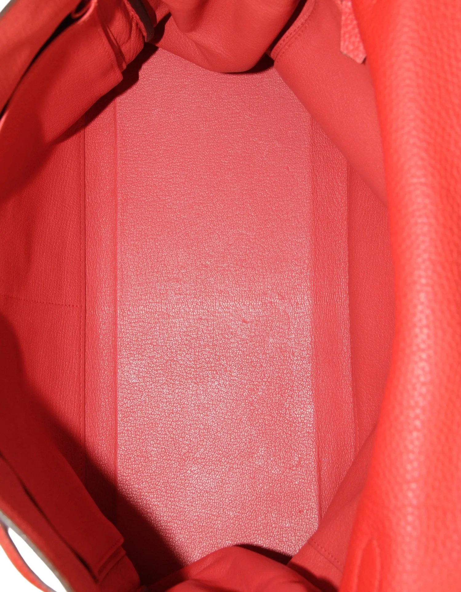 Hermes Red Togo Leather 35cm Kelly Bag PHW