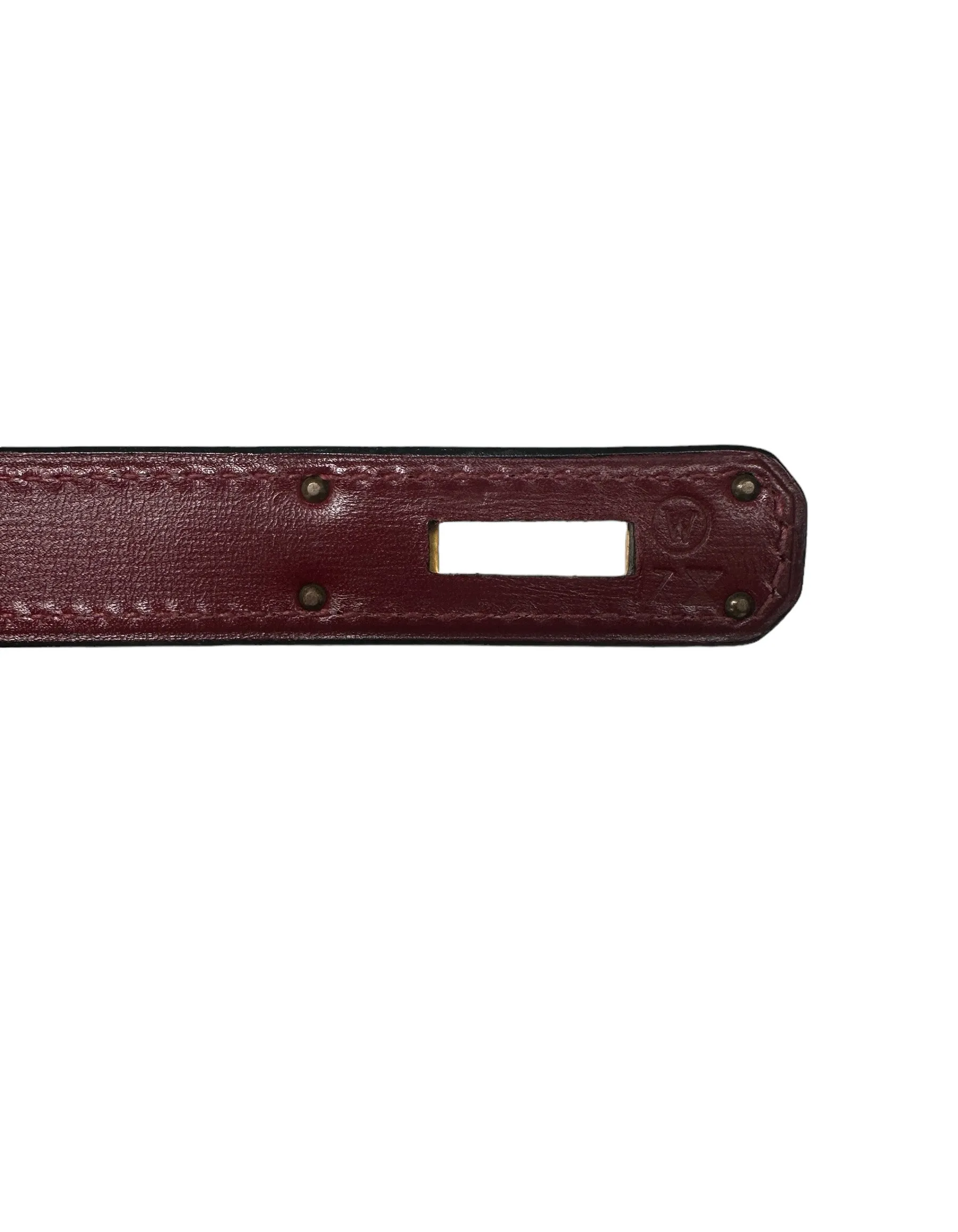 Hermes Rouge H Leather 28cm Kelly Sellier Bag GHW