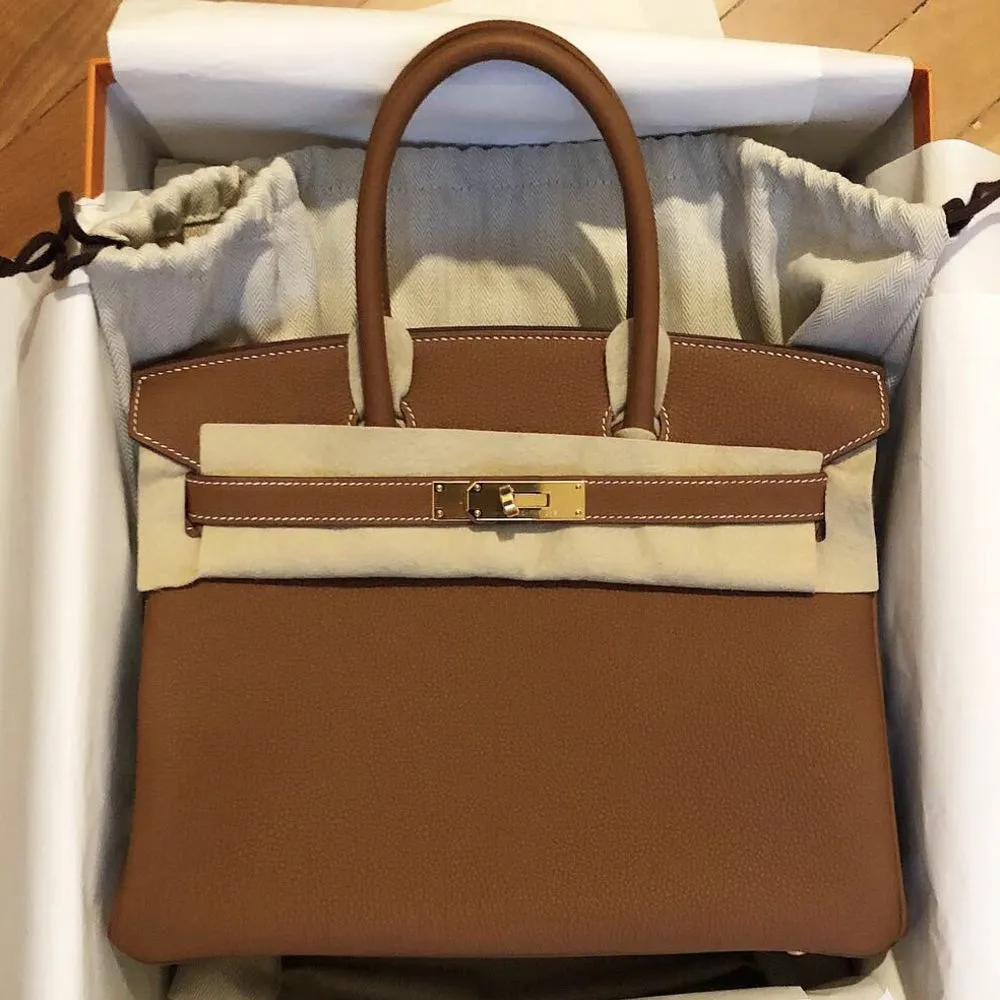 Hermès Birkin 30 Gold Togo Gold Hardware GHW