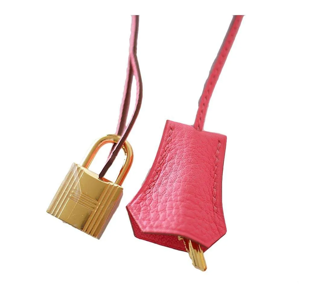 Hermès Birkin 35 Rose Lipstick Bag GHW