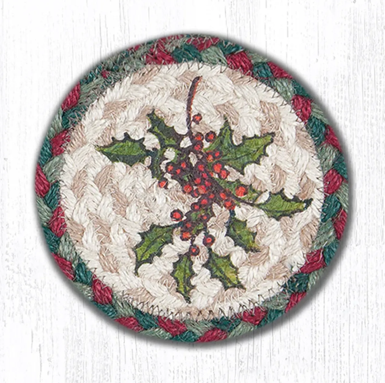 Holly Coaster (5x5")
