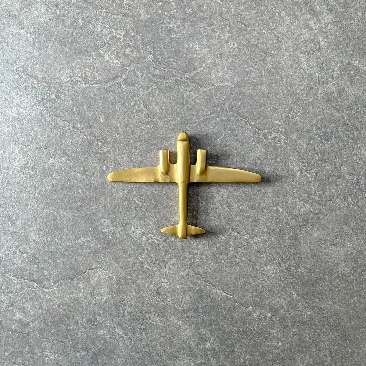 Home Artisan Langley Golden Plane Wall Sculpture - Small