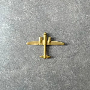 Home Artisan Langley Golden Plane Wall Sculpture - Small