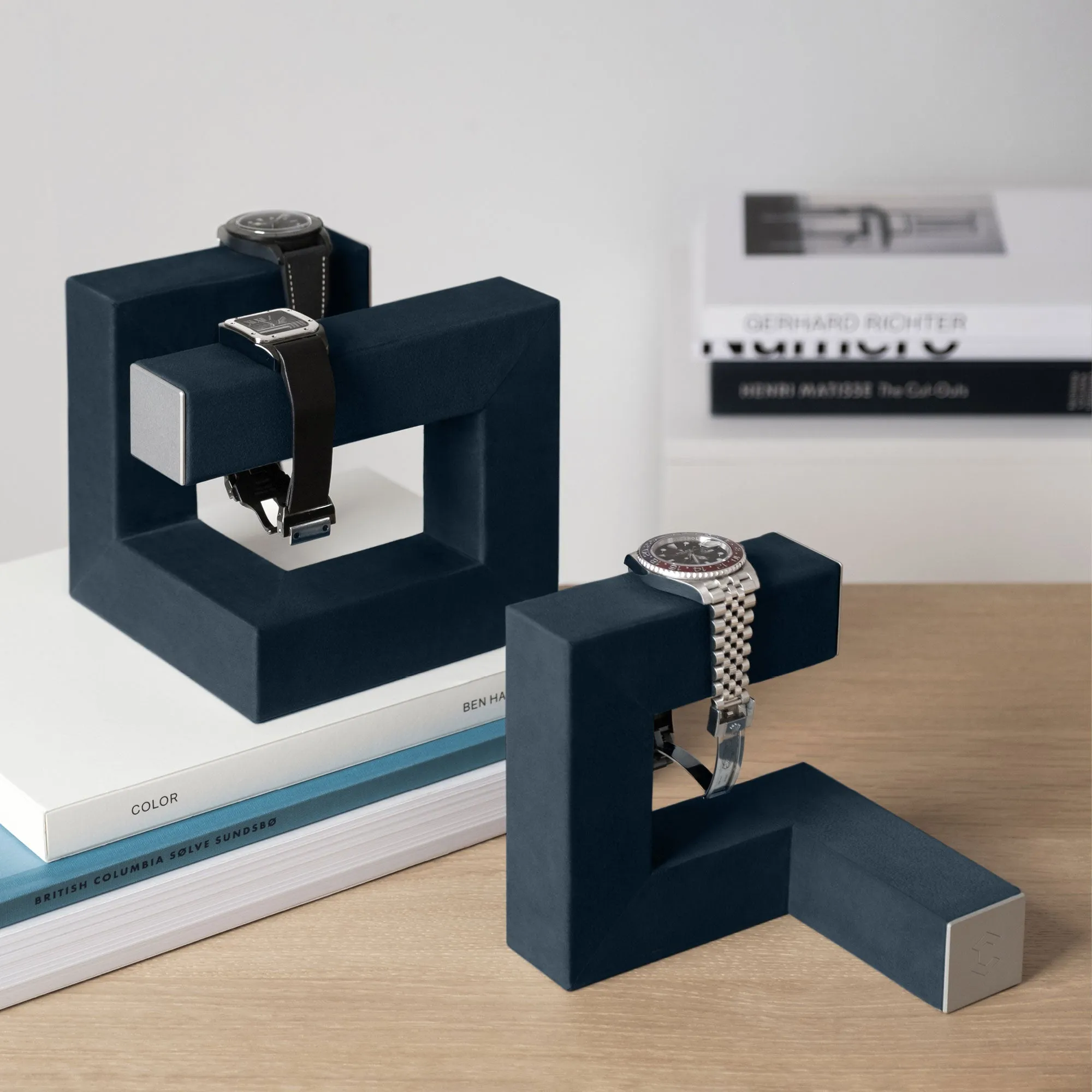 HUDSON 1 WATCH STAND - NAVY-TEAL / GREY