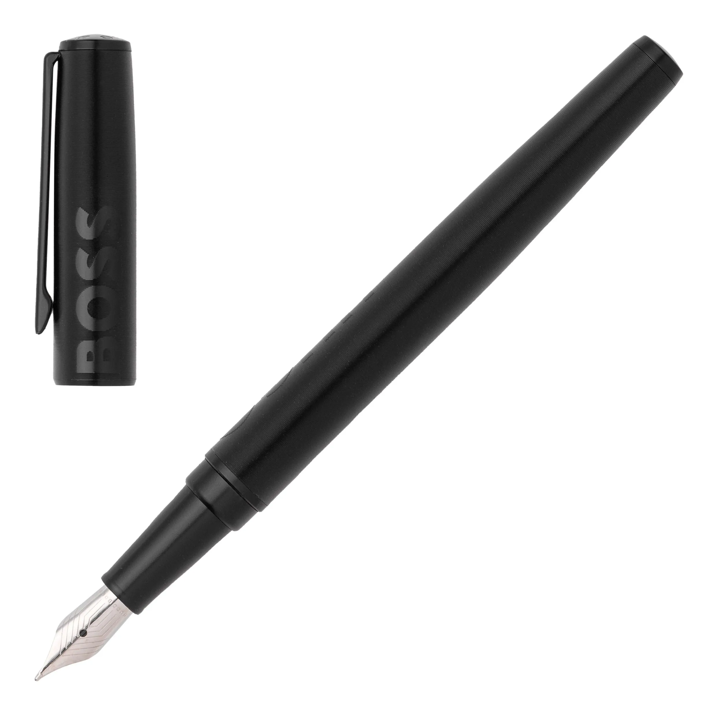 HUGO BOSS HPAP209A-Set Label Black (fountain pen & conference folder A4)