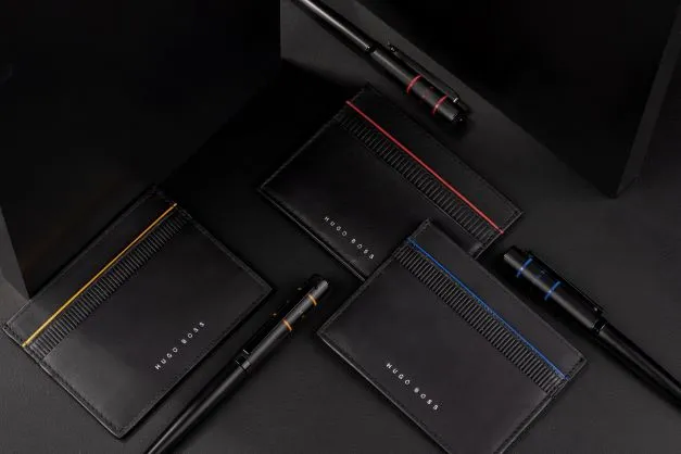 HUGO BOSS HPBC241L-Set HUGO BOSS Blue (ballpoint pen & card holder)