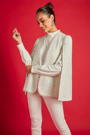 Ice Blue Statement Cape