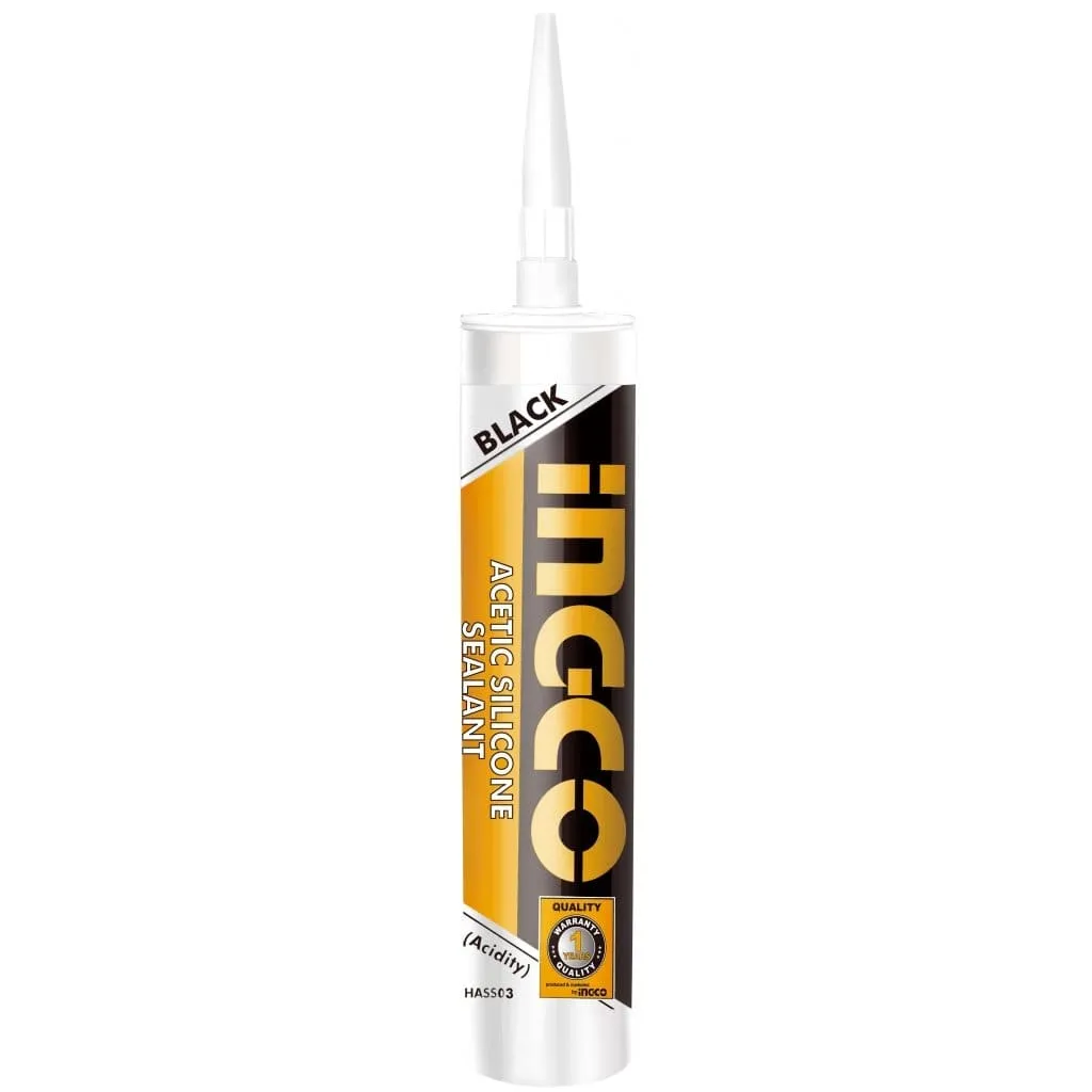 Ingco Acetic Silicone Sealant – White, Black & Transparent – 300ml
