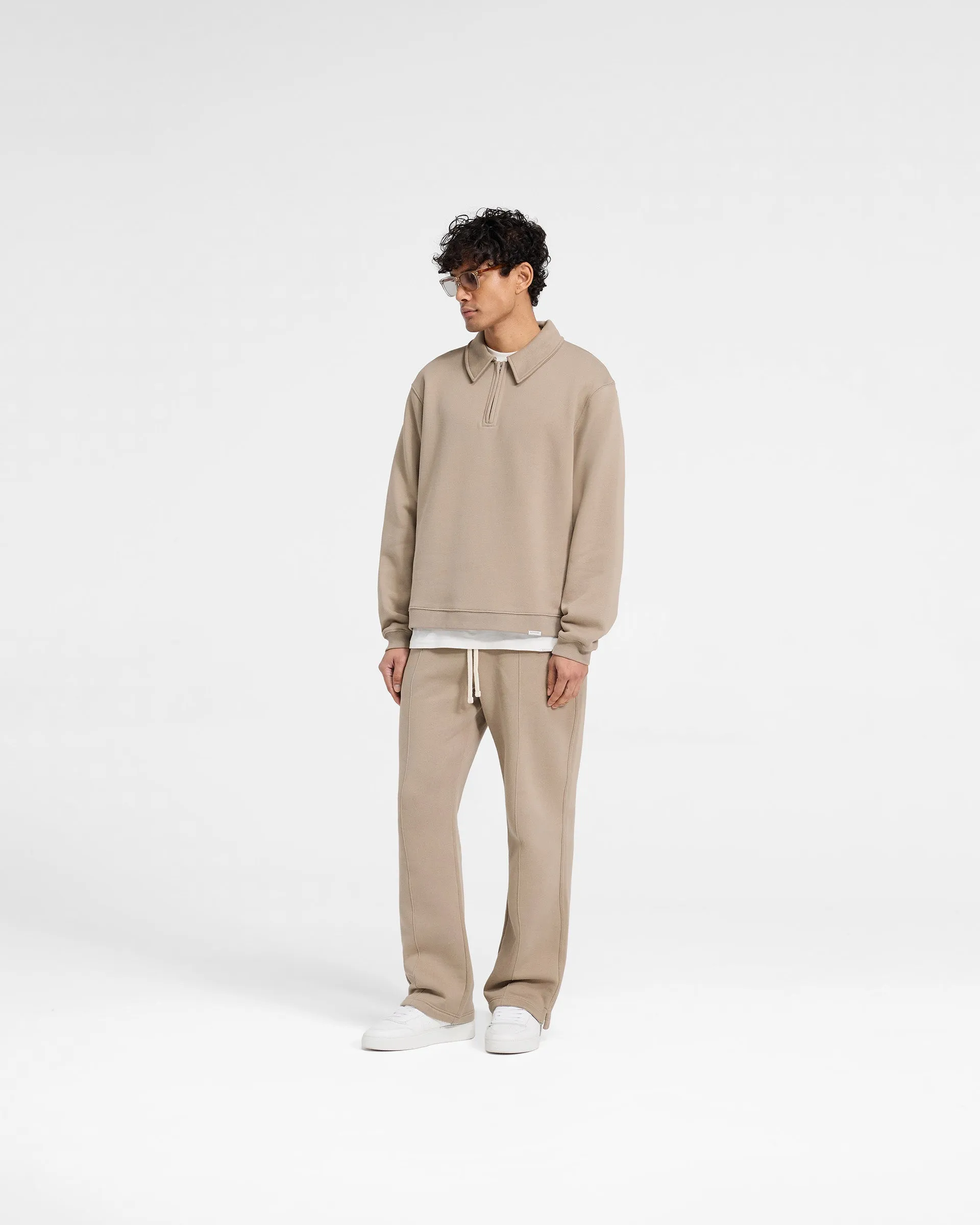 Initial Boxy Quarter Zip - Dune