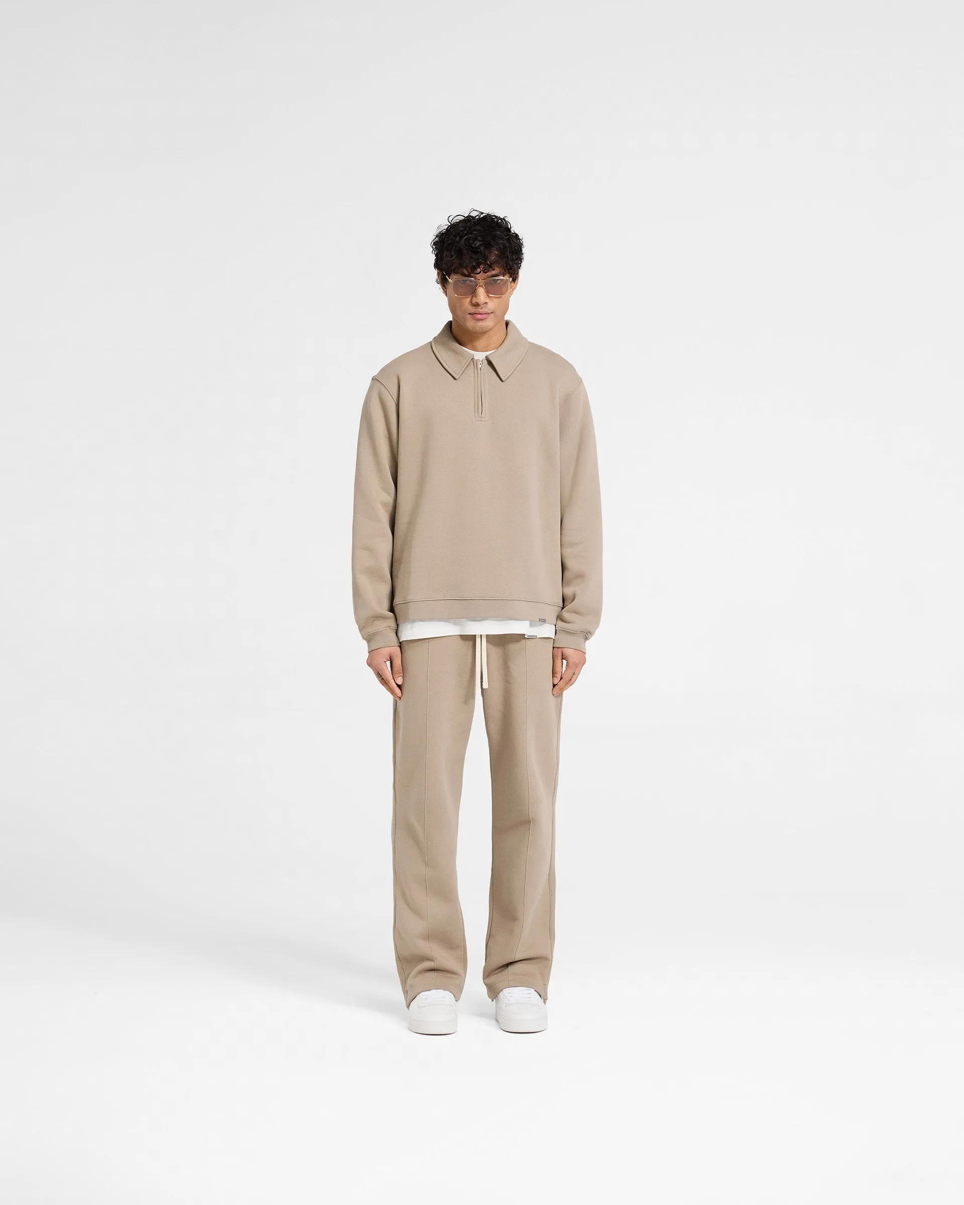 Initial Boxy Quarter Zip - Dune