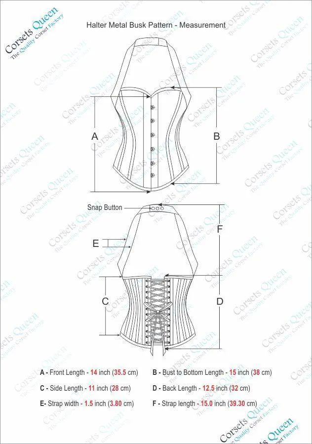 Irlanda Halter Neck Corset