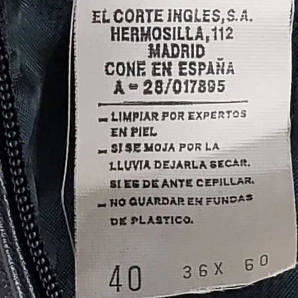 Ivonne Difusion Genuine Leather Skirt Size 40