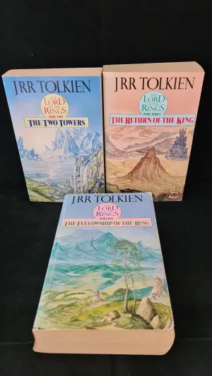 J R R Tolkien - The Fellowship of The Ring, Unwin Paperbacks Part 1, 2 & 3, 1989