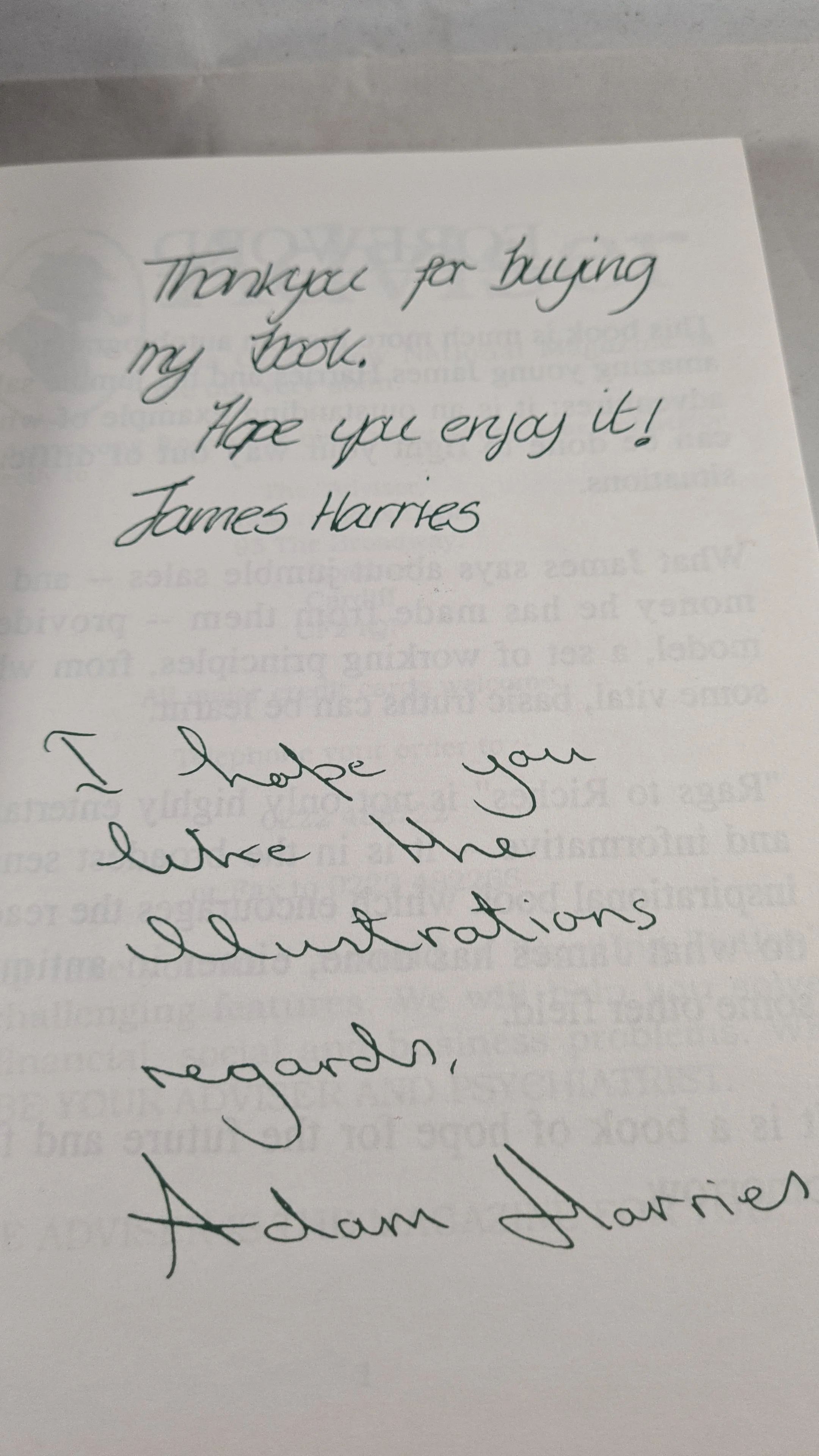 James Charles Harries - Rags to Riches, The Adviser, 1991, Paperbacks