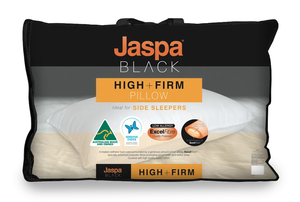 Jaspa Black High & Firm Pillow