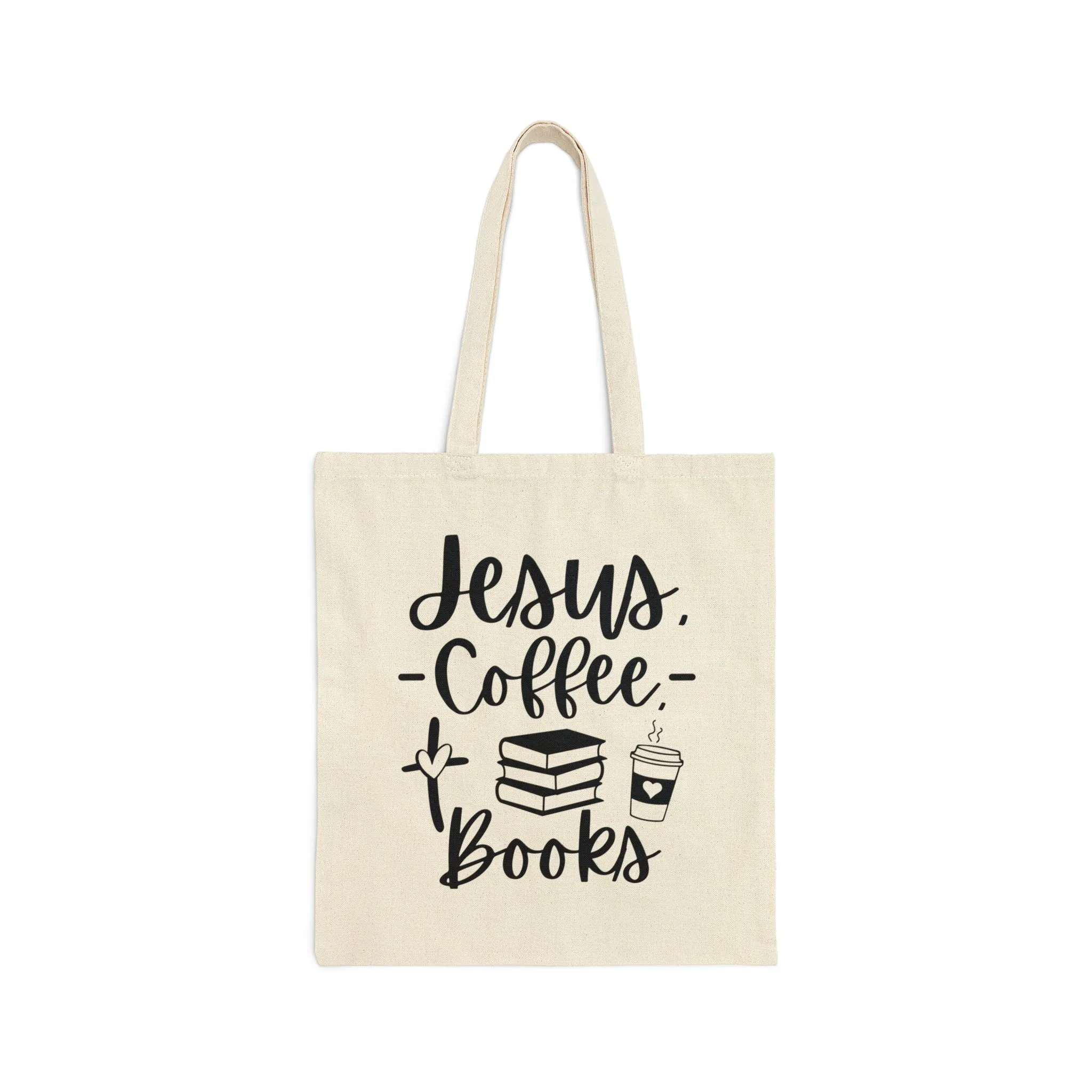 Jesus, Coffee, Books - Tote Bag