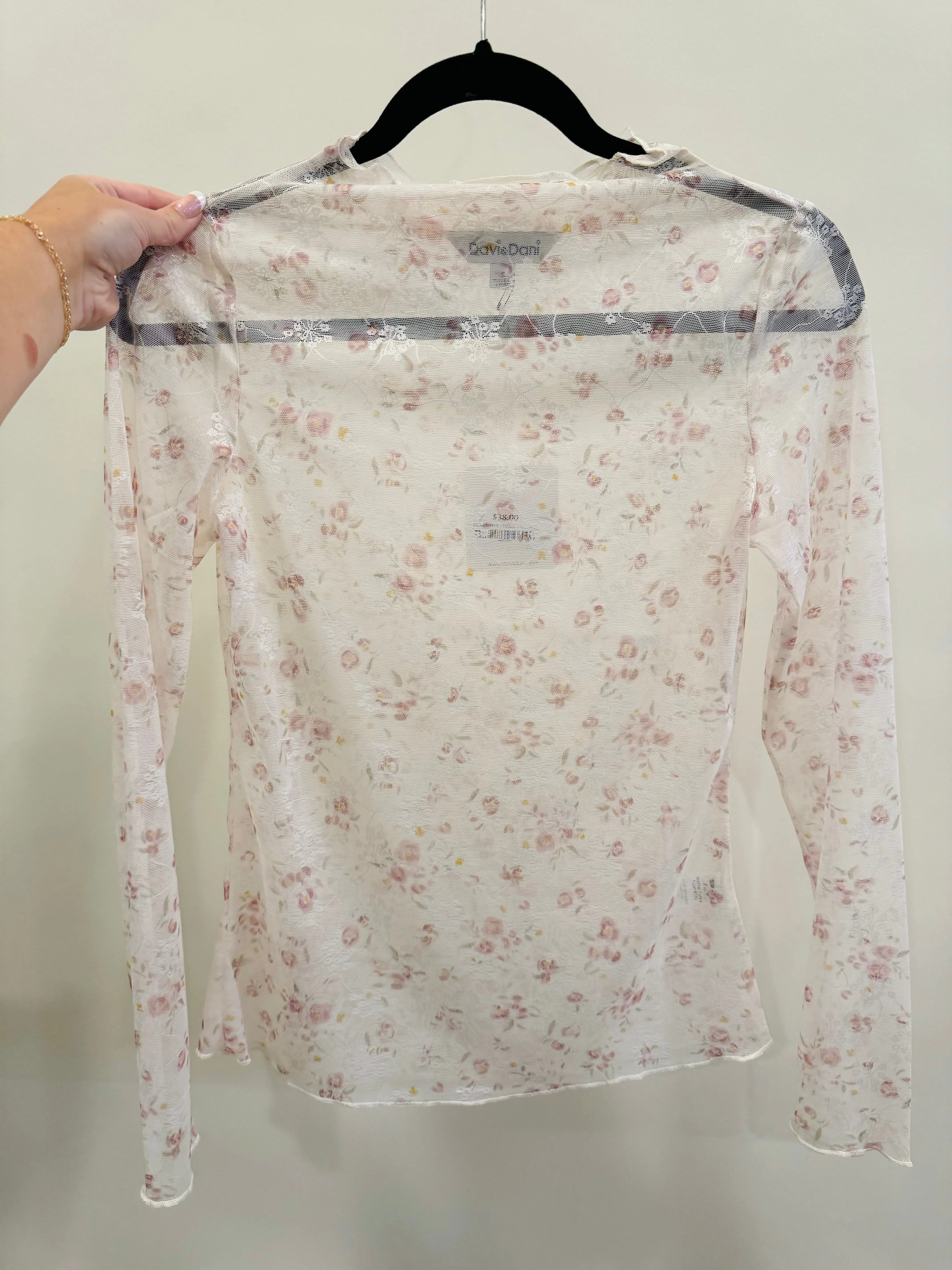 JOYCE LACE LONG SLEEVE TOP 3 COLOR OPTIONS