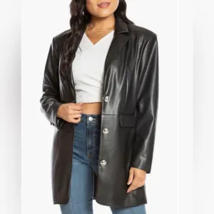 Juicy Couture Oversized Faux Leather Coat ✨NWT✨