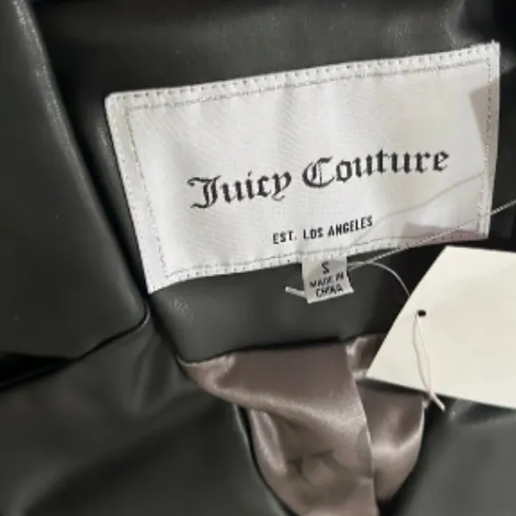 Juicy Couture Oversized Faux Leather Coat ✨NWT✨