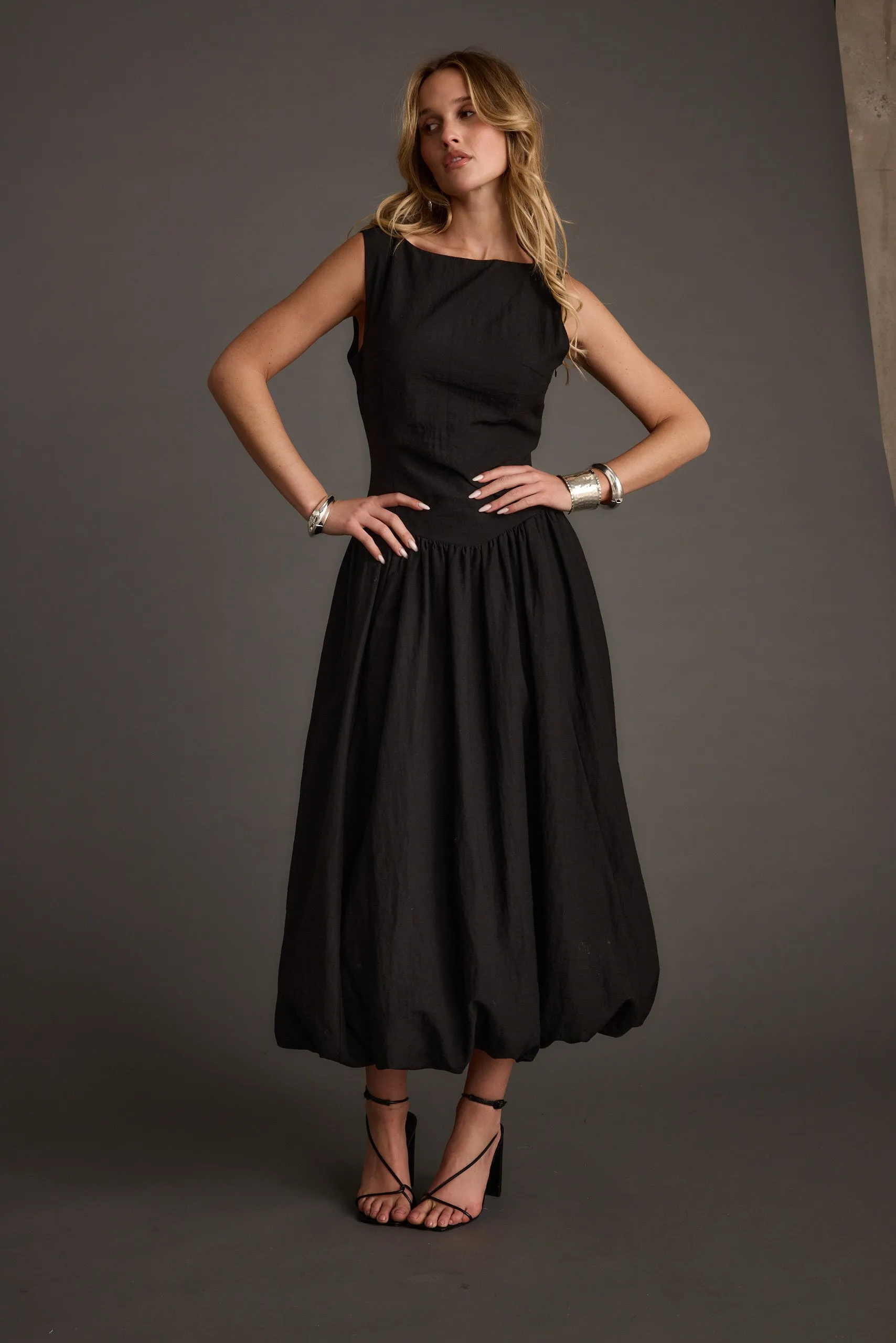 Kate Midi Dress   Moss Trench Coat