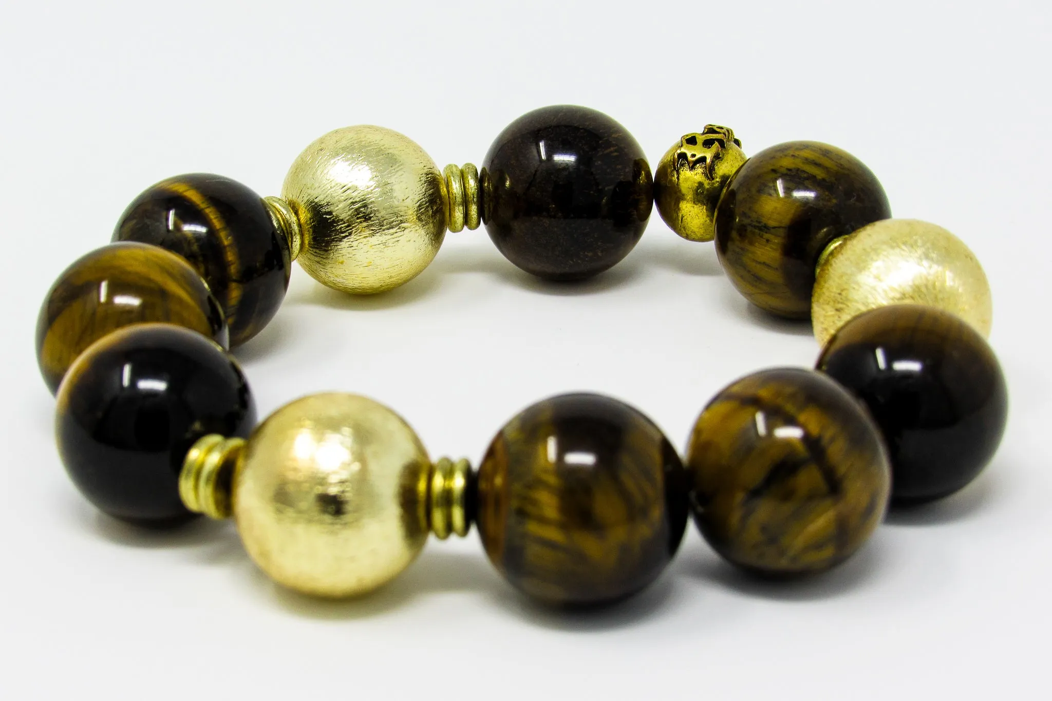 Kensington Statement Bracelet-Brown Tiger Eye