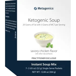 Ketogenic Soup <br>14 Grams of Fat with 3 Grams of MCT per Serving