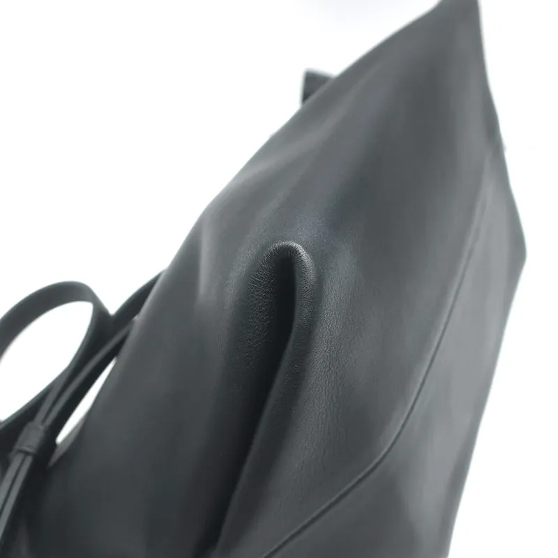 Khaite Adeline Envelope Crossbody Bag Black Leather