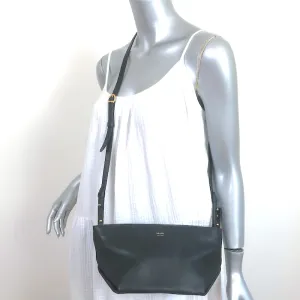 Khaite Adeline Envelope Crossbody Bag Black Leather