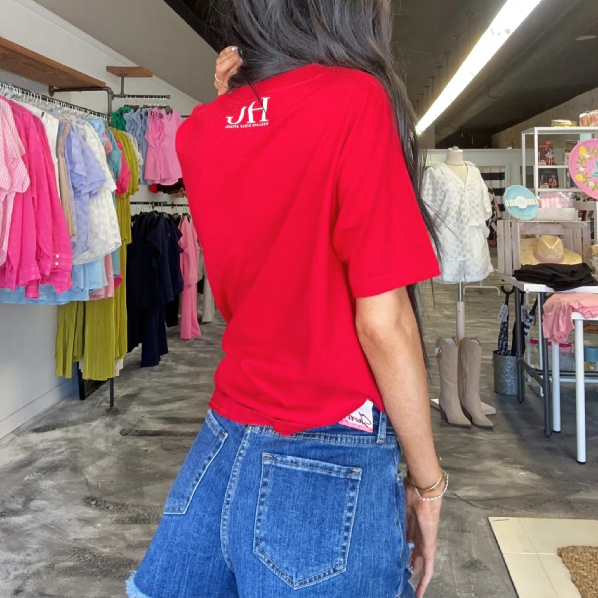 Kids Varsity Greenwood Red Tee Shirt