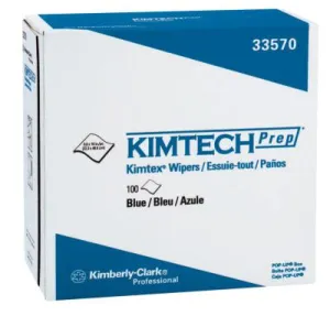 Kimberly-Clark Professional Kimtech Prep Kimtex Wipers, Pop-Up Box, Blue, 33570
