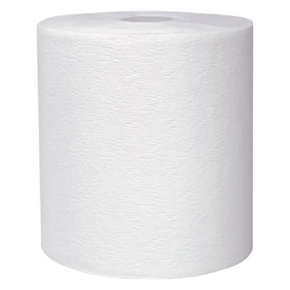 Kimberly-Clark Professional Kleenex Towels, Hard Roll, 1.75" Core, 600 ft., White, 50606
