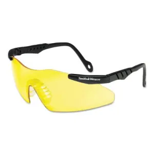 Kimberly-Clark Professional Magnum 3G Safety Eyewear, Amber Polycarb Anti-Scratch Lenses, Black Nylon Frame, 19826
