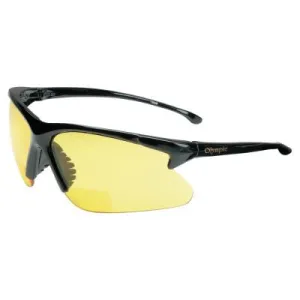 Kimberly-Clark Professional V60 30-06* RX Safety Eyewear, Amber Lens, Anti-Scratch, Black Frame, Nylon, 19893