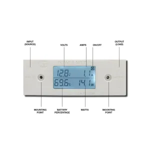 Kt Power Meter volts amps Watts Batt Percentage