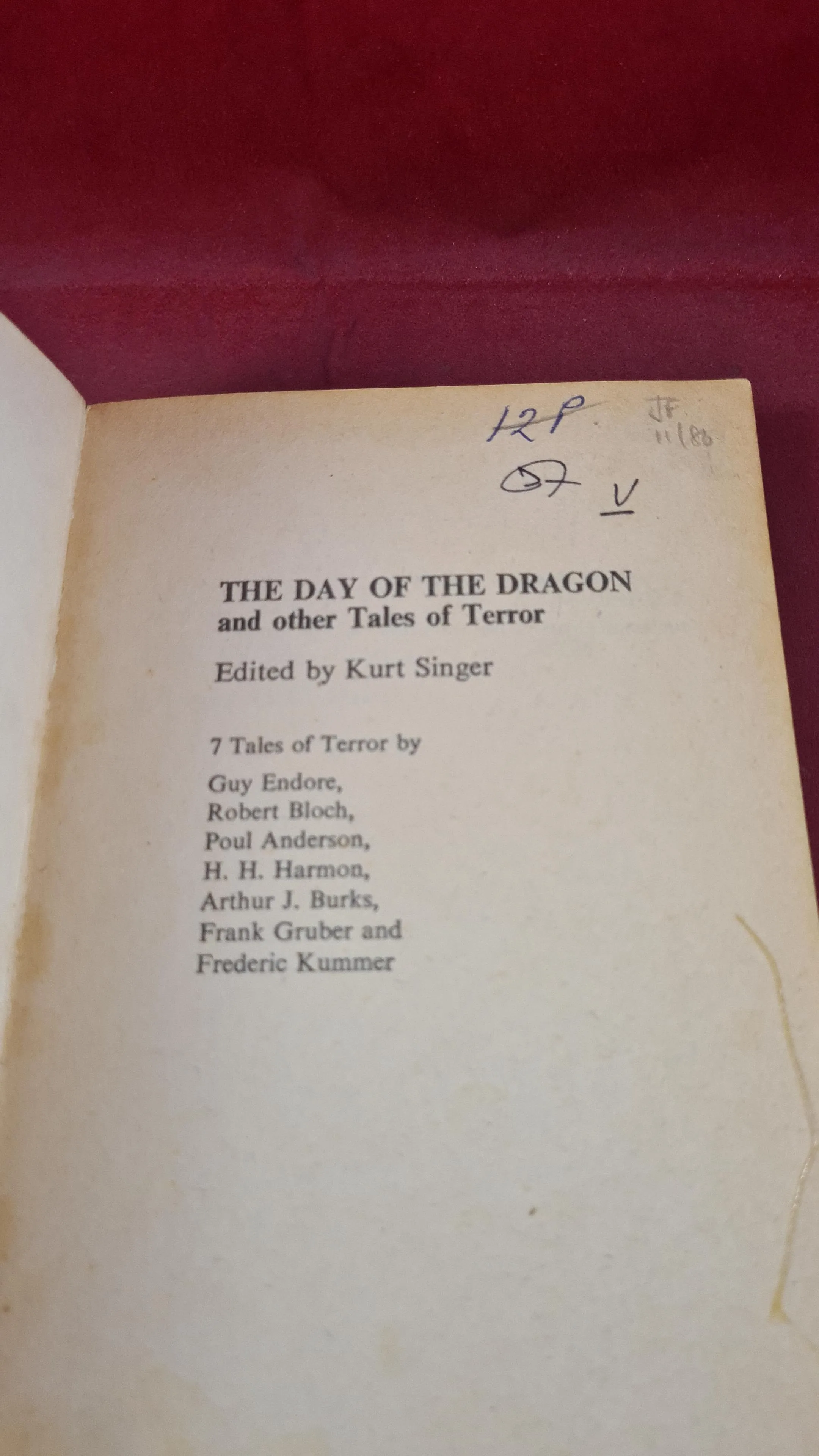 Kurt Singer - The Day of the Dragon, First Sphere Books Edition 1971, Paperbacks