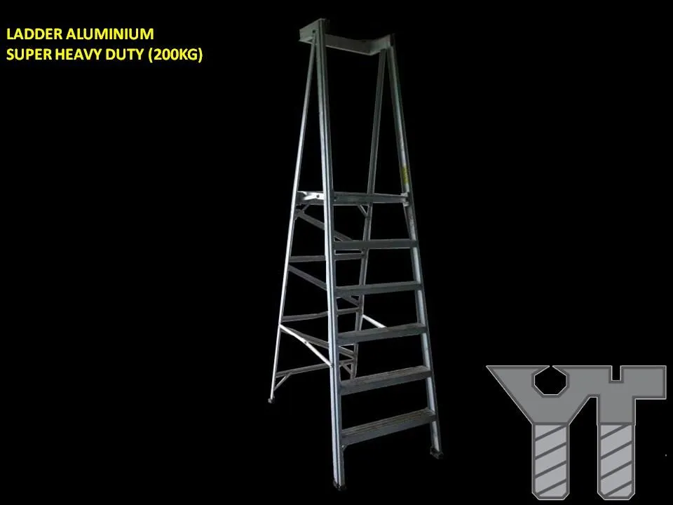 LADDER ALUMINIUM SUPER HEAVY DUTY 7 STEPS (200KG)