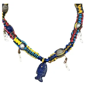 LAPIS GLOW FISH ROCKSTAR CHOKER