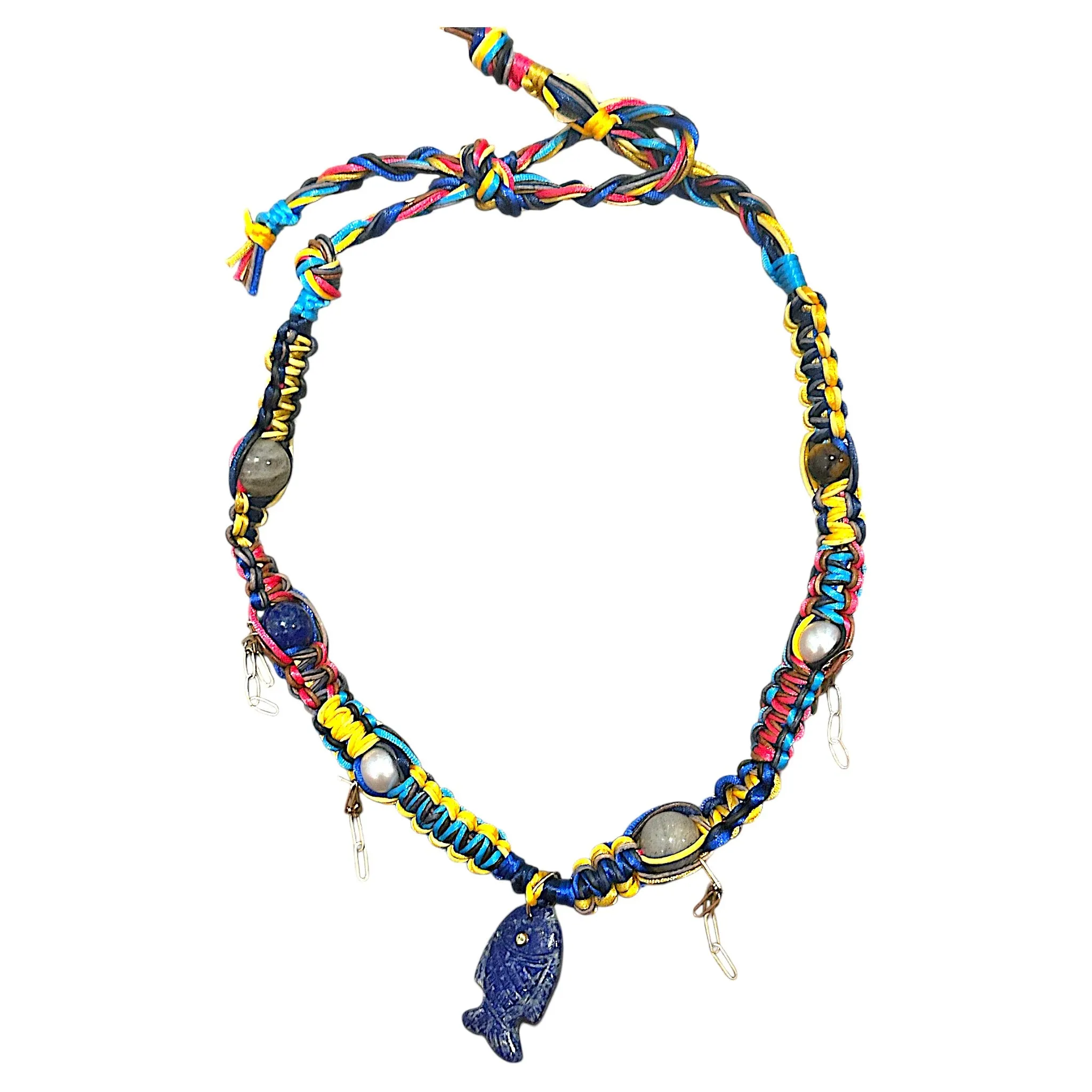 LAPIS GLOW FISH ROCKSTAR CHOKER